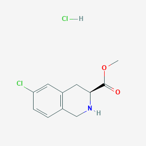 (S)-Methyl 6-chloro-1,2,3,4-tetrahydroisoquinoline-3-carboxylate hydrochloride - 1956434-63-1
