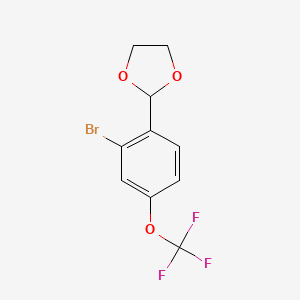 2-[2-Bromo-4-(trifluoromethoxy)phenyl]-1,3-dioxolane - 1321963-18-1