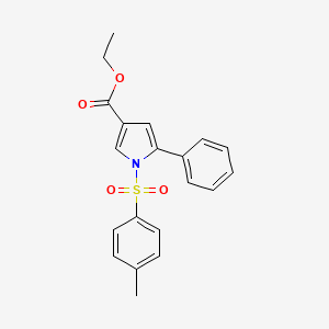 5-Phenyl-1-(toluene-4-sulfonyl)-1H-pyrrole-3-carboxylic acid ethyl ester - 881673-29-6