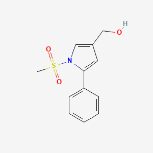 [1-(methylsulfonyl)-5-phenyl-1H-pyrrol-3-yl]methanol - 881673-34-3