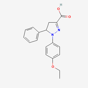 1-(4-Ethoxyphenyl)-5-phenyl-4,5-dihydro-1H-pyrazole-3-carboxylic acid - 1264046-37-8