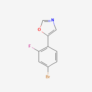 5-(4-Bromo-2-fluorophenyl)-1,3-oxazole - 883230-59-9