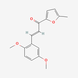 (2E)-3-(2,5-Dimethoxyphenyl)-1-(5-methylfuran-2-yl)prop-2-en-1-one - 1334721-69-5