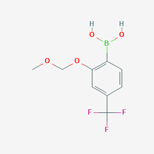 2-Methoxymethoxy-4-(trifluoromethyl)phenylboronic acid - 659731-33-6