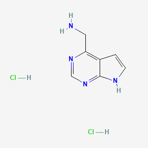 7H-Pyrrolo[2,3-d]pyrimidin-4-ylmethanamine dihydrochloride - 935466-96-9