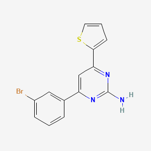 4-(3-Bromophenyl)-6-(thiophen-2-yl)pyrimidin-2-amine - 1354920-53-8