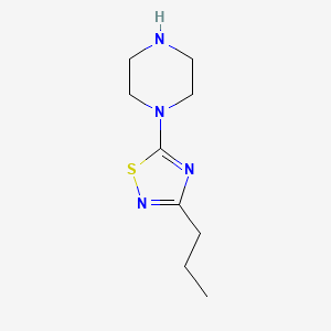 1-(3-Propyl-1,2,4-thiadiazol-5-yl)piperazine - 1486795-61-2