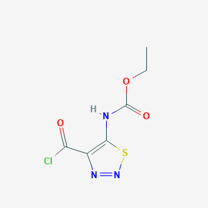 (4-Chlorocarbonyl-[1,2,3]thiadiazol-5-yl)-carbamic acid ethyl ester - 68176-63-6