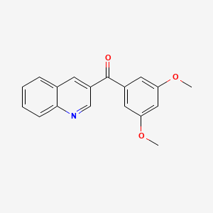 (3,5-Dimethoxyphenyl)(quinolin-3-yl)methanone - 1187167-23-2