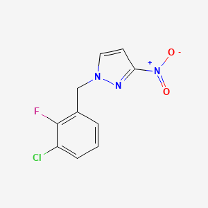 1-[(3-Chloro-2-fluorophenyl)methyl]-3-nitro-1H-pyrazole - 1240571-40-7