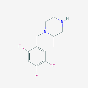 2-Methyl-1-[(2,4,5-trifluorophenyl)methyl]piperazine - 1240573-78-7