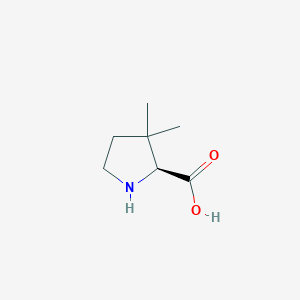 (2S)-3,3-dimethylpyrrolidine-2-carboxylic acid - 76804-64-3