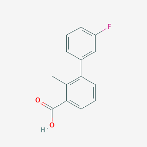 3-(3-Fluorophenyl)-2-methylbenzoic acid - 1214387-47-9