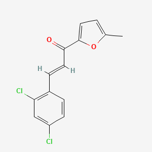 (2E)-3-(2,4-Dichlorophenyl)-1-(5-methylfuran-2-yl)prop-2-en-1-one - 1350898-25-7