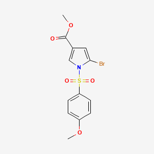 5-Bromo-1-(4-methoxy-benzenesulfonyl)-1H-pyrrole-3-carboxylic acid methyl ester - 881673-70-7