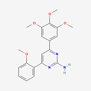 4-(2-Methoxyphenyl)-6-(3,4,5-trimethoxyphenyl)pyrimidin-2-amine - 1354927-07-3