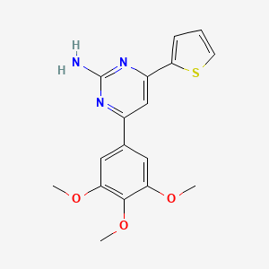 4-(Thiophen-2-yl)-6-(3,4,5-trimethoxyphenyl)pyrimidin-2-amine - 1237747-13-5