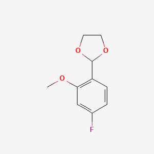 2-(4-Fluoro-2-methoxyphenyl)-1,3-dioxolane - 773096-56-3