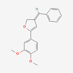 3-Benzylidene-5-(3,4-dimethoxy-phenyl)-2,3-dihydro-furan - 1171924-23-4