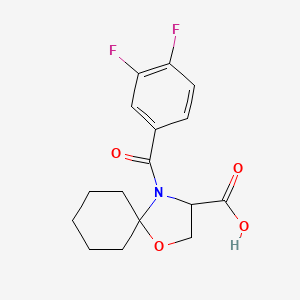 4-(3,4-Difluorobenzoyl)-1-oxa-4-azaspiro[4.5]decane-3-carboxylic acid - 1326814-05-4