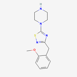 1-{3-[(2-Methoxyphenyl)methyl]-1,2,4-thiadiazol-5-yl}piperazine - 1029718-79-3