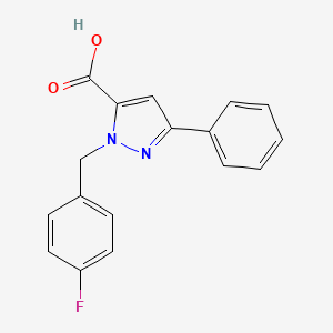 1-(4-Fluorobenzyl)-3-phenyl-1H-pyrazole-5-carboxylic acid - 1020238-83-8