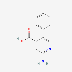 2-Amino-5-phenylpyridine-4-carboxylic acid - 1214341-29-3