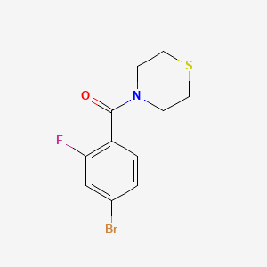 (4-Bromo-2-fluorophenyl)(thiomorpholino)methanone - 1042786-22-0