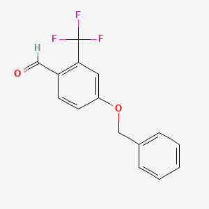 4-Benzyloxy-2-(trifluoromethyl)benzaldehyde - 678164-31-3