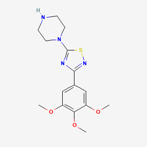 1-[3-(3,4,5-Trimethoxyphenyl)-1,2,4-thiadiazol-5-yl]piperazine - 1858256-03-7