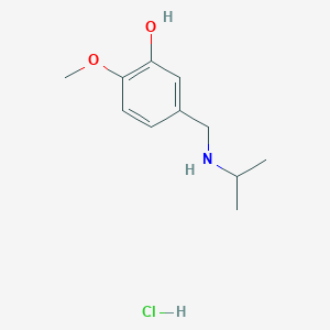 2-Methoxy-5-{[(propan-2-yl)amino]methyl}phenol hydrochloride - 1240567-43-4