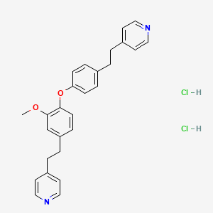 4-[2-[3-Methoxy-4-[4-[2-(4-pyridyl)ethyl]phenoxy]phenyl]ethyl]pyridine dihydrochloride - 1216988-71-4