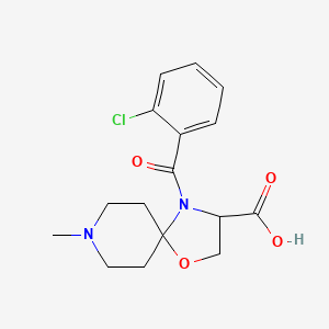 4-(2-Chlorobenzoyl)-8-methyl-1-oxa-4,8-diazaspiro[4.5]decane-3-carboxylic acid - 1326810-13-2