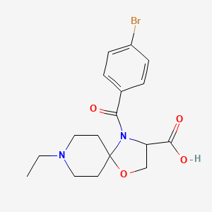 4-(4-Bromobenzoyl)-8-ethyl-1-oxa-4,8-diazaspiro[4.5]decane-3-carboxylic acid - 1326814-14-5