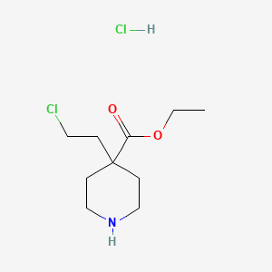 Ethyl 4-(2-chloroethyl)piperidine-4-carboxylate hydrochloride - 1276088-72-2