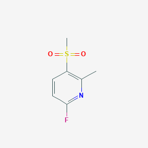 6-Fluoro-2-methyl-3-(methylsulfonyl)pyridine - 1037764-87-6