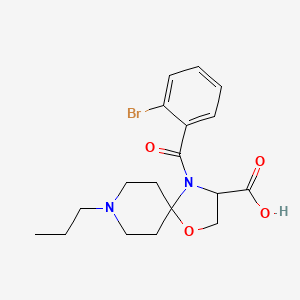 4-(2-Bromobenzoyl)-8-propyl-1-oxa-4,8-diazaspiro[4.5]decane-3-carboxylic acid - 1326812-04-7