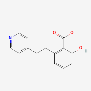 2-Hydroxy-6-(2-pyridin-4-yl-ethyl)-benzoic acid methyl ester - 1171924-11-0