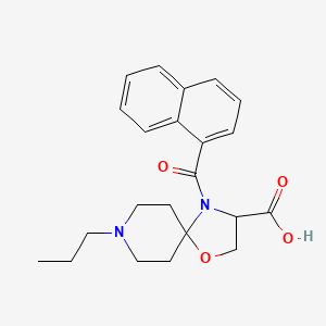 4-(Naphthalene-1-carbonyl)-8-propyl-1-oxa-4,8-diazaspiro[4.5]decane-3-carboxylic acid - 1326809-67-9
