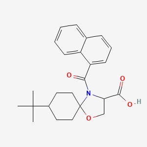 8-tert-Butyl-4-(naphthalene-1-carbonyl)-1-oxa-4-azaspiro[4.5]decane-3-carboxylic acid - 1326813-33-5