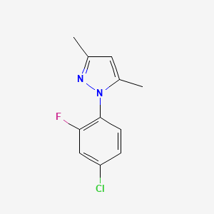 1-(4-Chloro-2-fluorophenyl)-3,5-dimethyl-1H-pyrazole - 164982-01-8