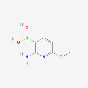 2-AMINO-6-METHOXYPYRIDIN-3-YLBORONIC ACID - 2096338-58-6