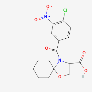 8-tert-Butyl-4-(4-chloro-3-nitrobenzoyl)-1-oxa-4-azaspiro[4.5]decane-3-carboxylic acid - 1326811-42-0