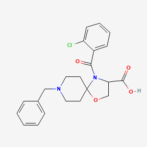 8-Benzyl-4-(2-chlorobenzoyl)-1-oxa-4,8-diazaspiro[4.5]decane-3-carboxylic acid - 1326812-69-4
