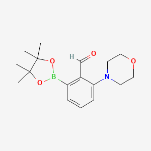 2-Formyl-3-(morpholino)phenylboronic acid pinacol ester - 2121512-13-6