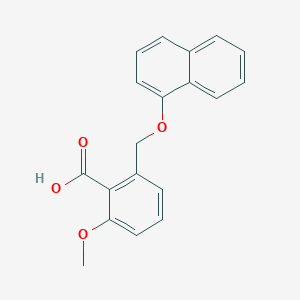 2-Methoxy-6-(naphthalen-1-yloxymethyl)-benzoic acid - 1171921-88-2