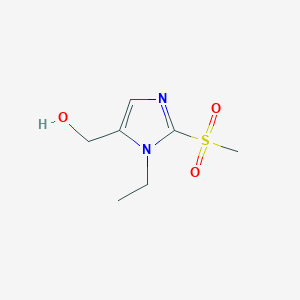 (1-Ethyl-2-methanesulfonyl-1H-imidazol-5-yl)methanol - 1221341-97-4
