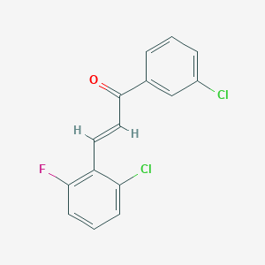 (2E)-3-(2-Chloro-6-fluorophenyl)-1-(3-chlorophenyl)prop-2-en-1-one - 1320361-66-7
