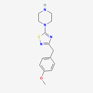 1-{3-[(4-Methoxyphenyl)methyl]-1,2,4-thiadiazol-5-yl}piperazine - 1029718-80-6