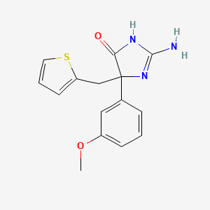 2-amino-5-(3-methoxyphenyl)-5-[(thiophen-2-yl)methyl]-4,5-dihydro-1H-imidazol-4-one - 1354926-05-8